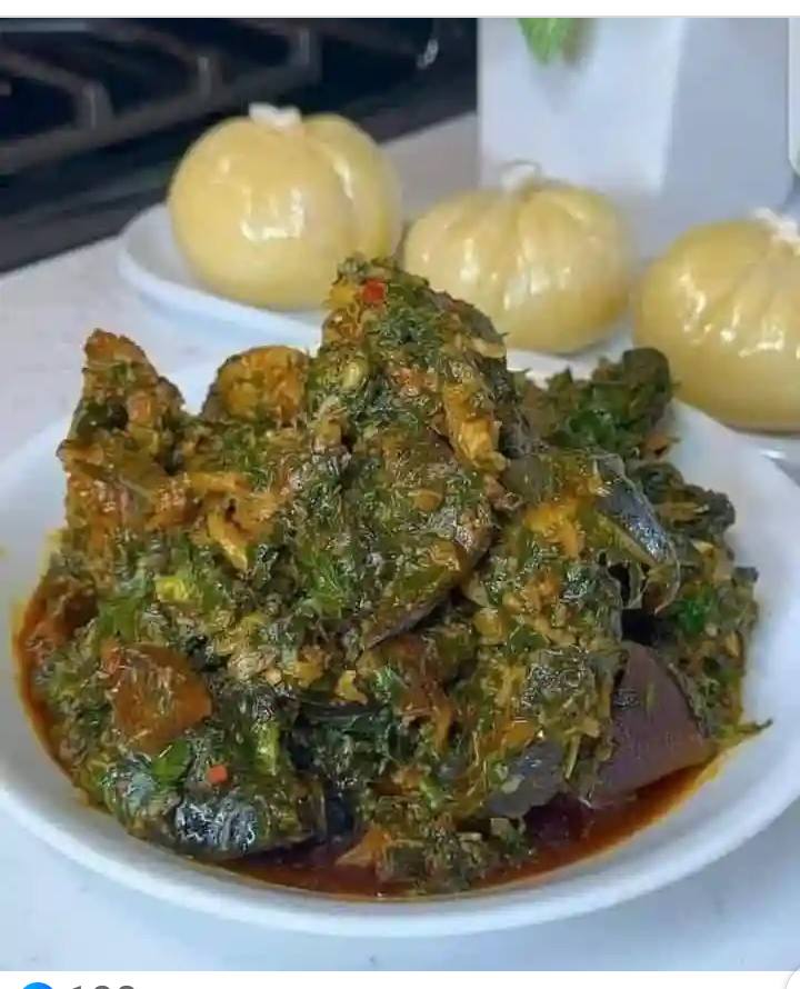 Traditional Eba & Soup